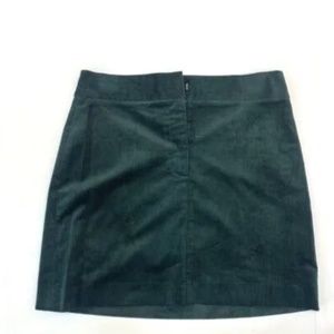 Kate Spade New York Women's Dark Green Corduroy Mini Skirt